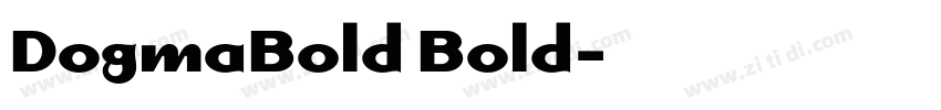 DogmaBold Bold字体转换